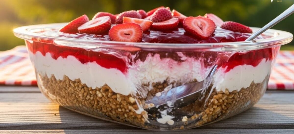 Judys Erdbeer-Pretzel-Salat: Ein süß-salziger Sommergenuss