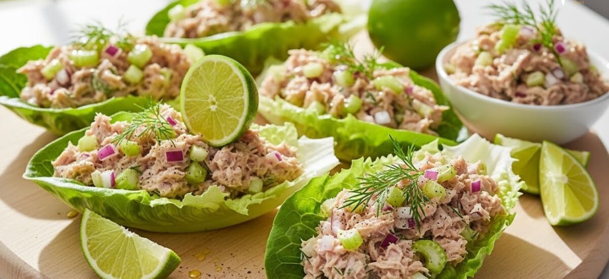 Refreshing Tuna Salad Lettuce Wraps: A Quick & Healthy Lunch