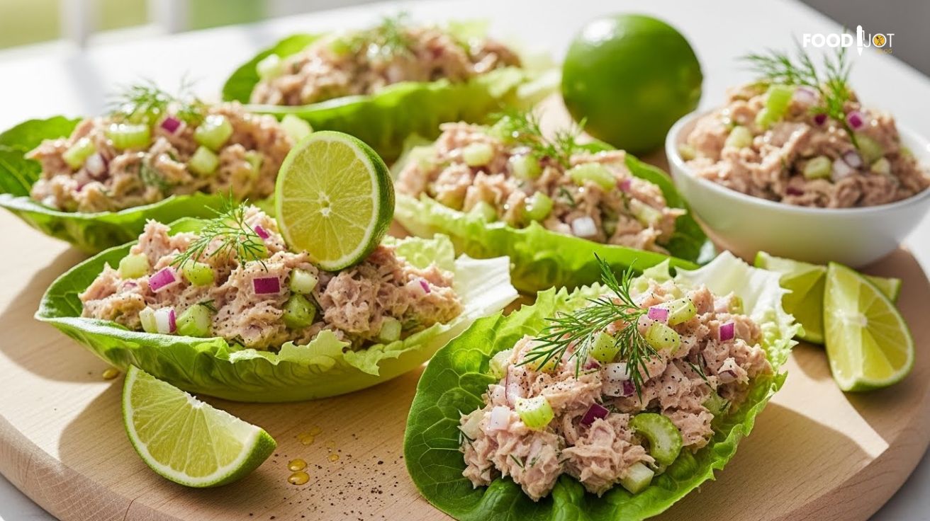 Refreshing Tuna Salad Lettuce Wraps: A Quick & Healthy Lunch
