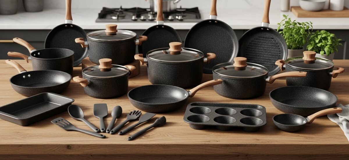 Meilleur Set de Casseroles et Poêles Antiadhésives : Top 3 des Batteries de Cuisine pour Chaque Cuisine