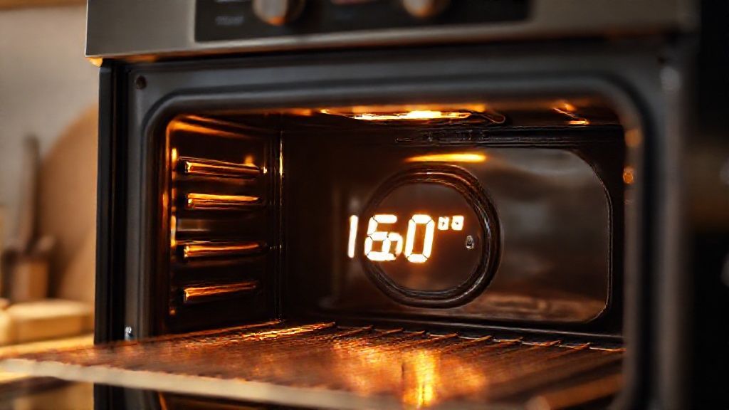 Horno precalentándose a 160 °C/320 °F