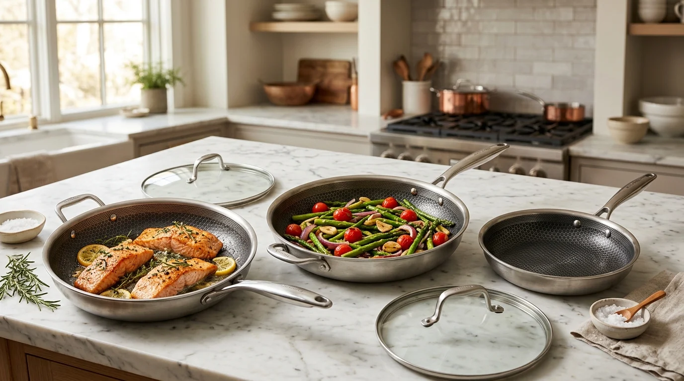 USELUCK Nonstick Frying Pan Set Review: Honeycomb Surface for Superior Cooking