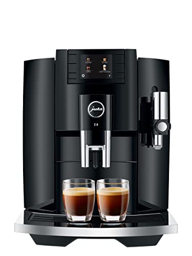 Jura E8 (NAA) 4th Gen Automatische Kaffeemaschine (Piano Black)