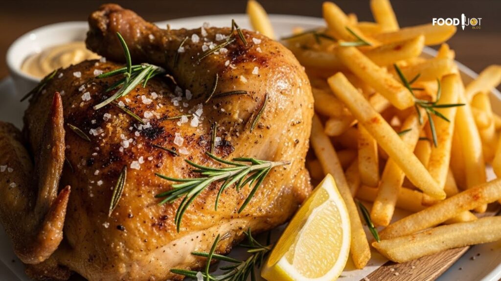 Poulet Rôti au Romarin et Pommes de Terre Croustillants (Recette Facile)