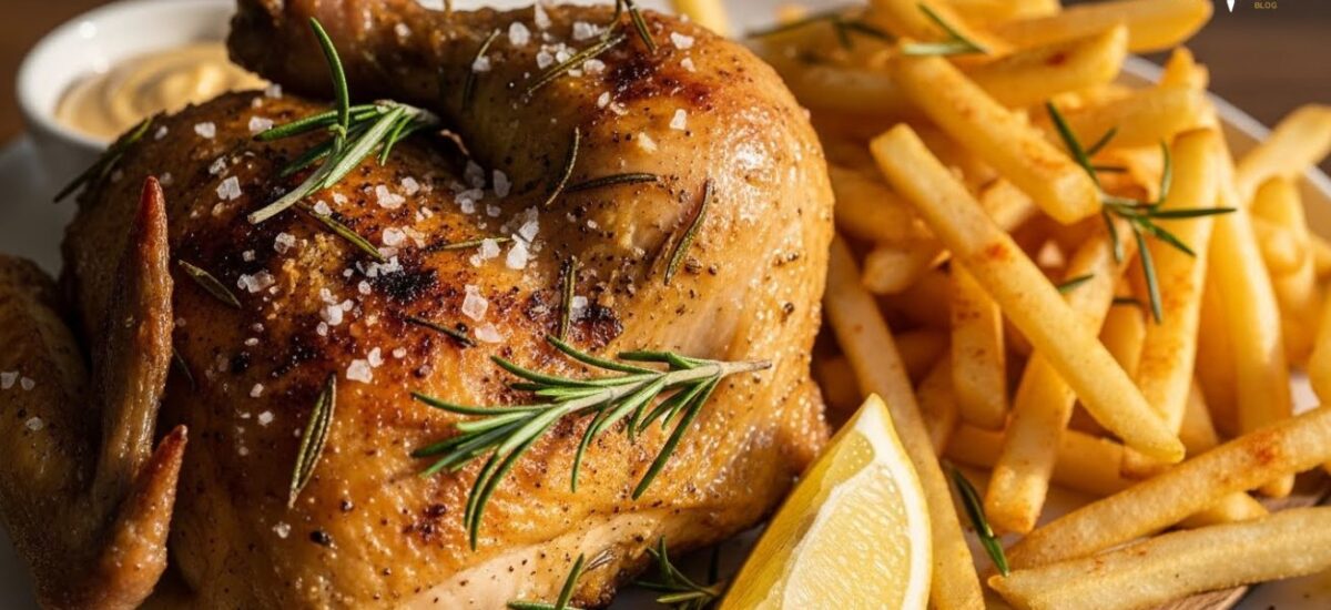 Crispy Rosemary Chicken and Fries