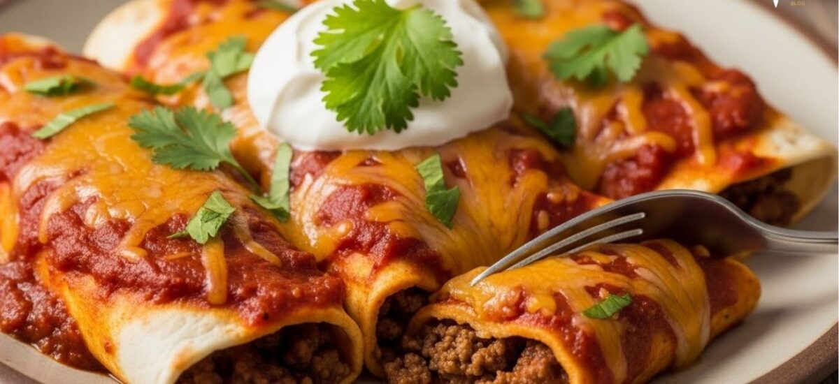 Unwiderstehliche Rindfleisch-Enchiladas mit hausgemachter Sauce