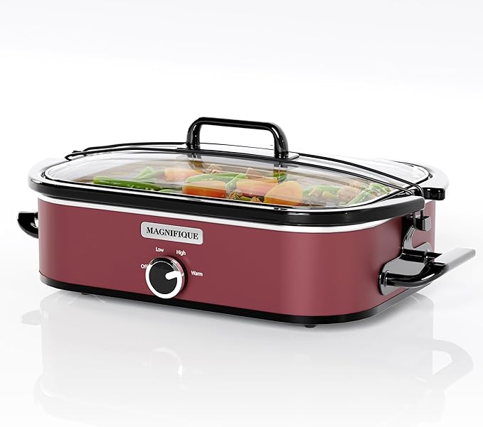 [NEW] MAGNIFIQUE 4-Quart Slow Cooker with Casserole Manual Warm Setting