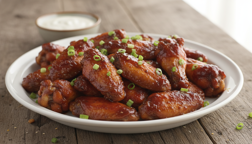 Sticky BBQ Baked Chicken Wings Recipe