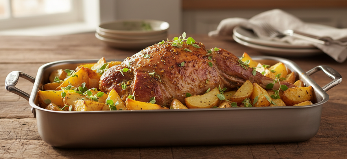 Greek Roast Lamb and Potatoes: A Sunday Feast