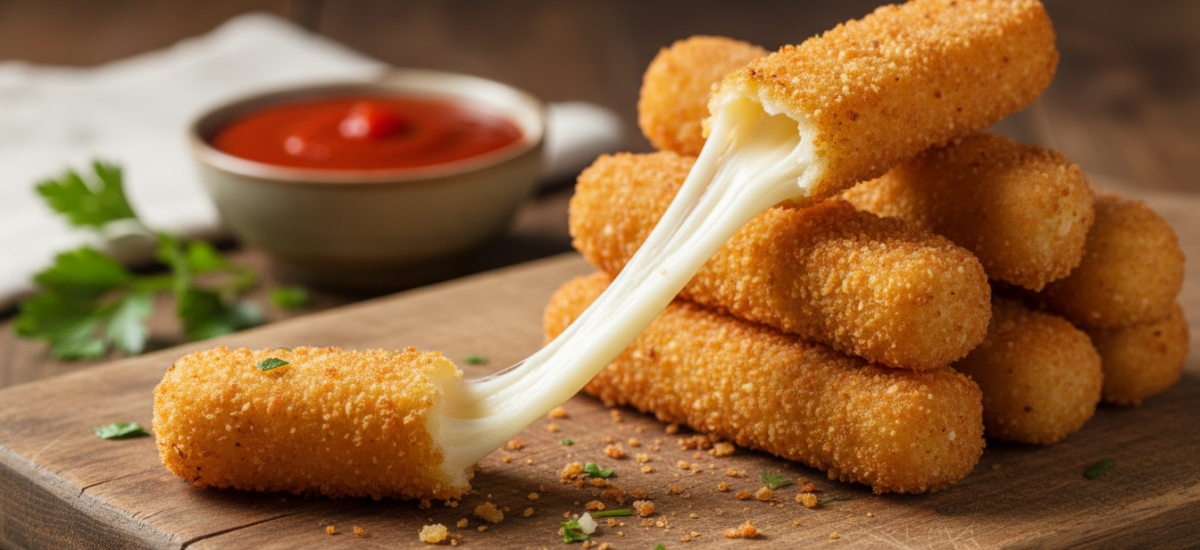 Crispy Air Fryer Mozzarella Sticks Recipe