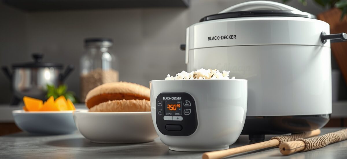 BLACK+DECKER Rice Cooker 6-Cup (Cooked) with Steaming Basket, Removable Non-Stick Bowl, White Review