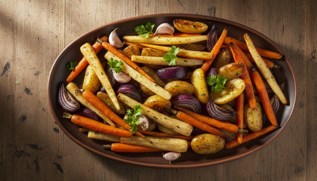 Easy Roasted Vegetables Recipe with Garlic and Herbs
