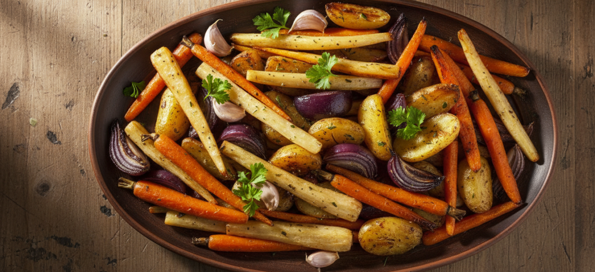 Easy Roasted Vegetables Recipe with Garlic and Herbs