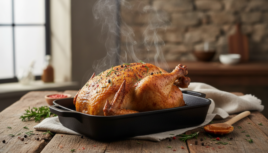 Spicy Rapid Roast Chicken
