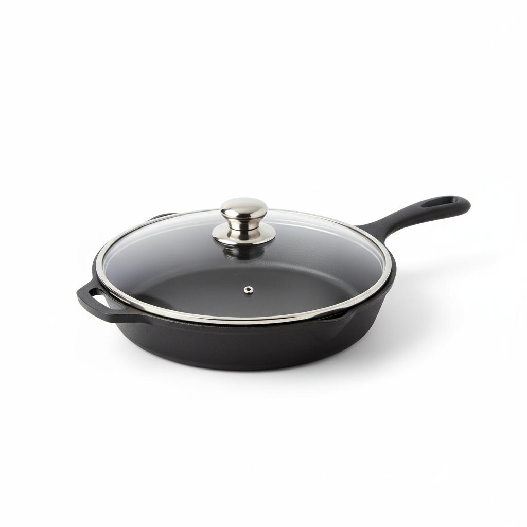 12-Inch Large Skillet with Lid