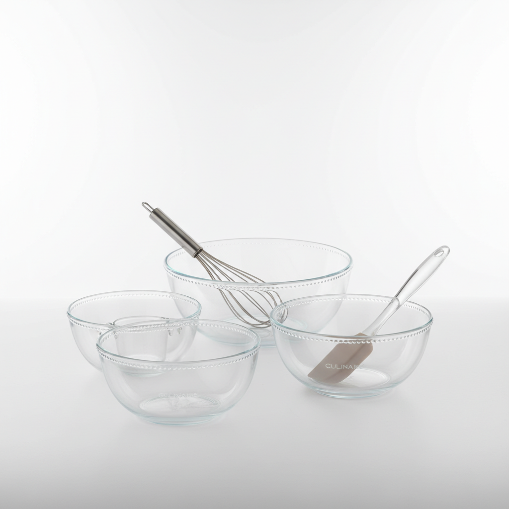 Glass Mixing Bowl Set (Alternative: Stainless Steel Bowls)
