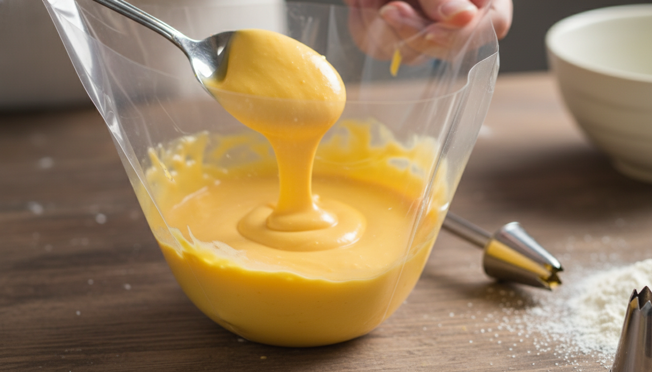 Filling piping bag