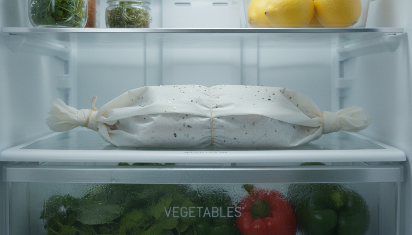 Fish wrapped in parchment paper