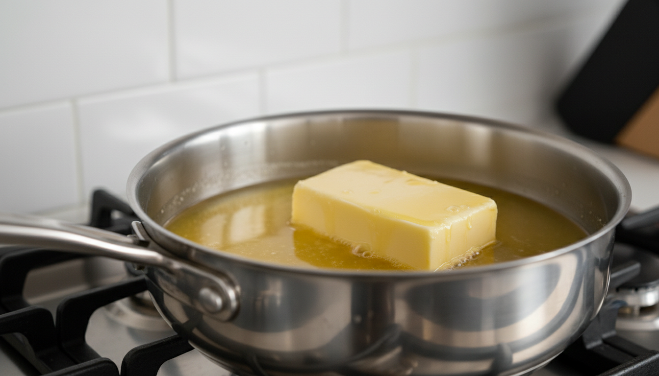 Faire fondre le beurre dans une casserole