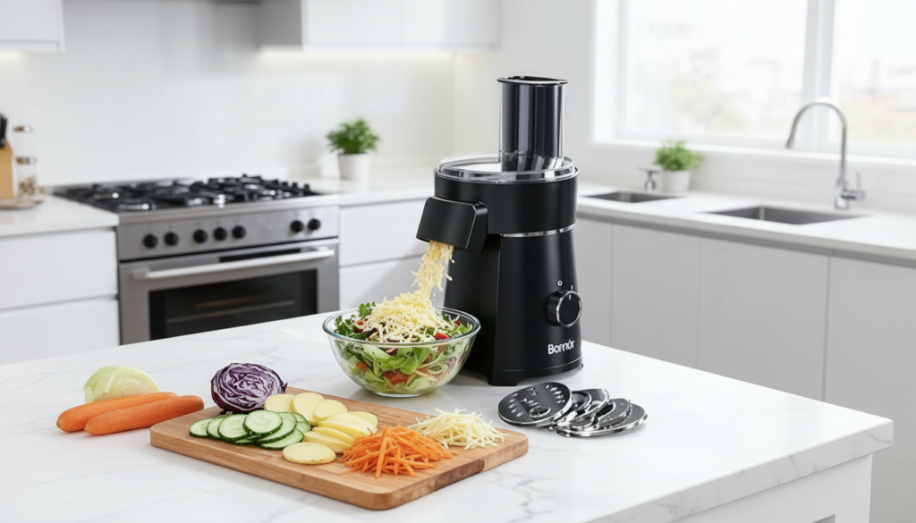 Bonnor Elektrischer Käsehobel mit Salatschleuder im Test: Ihr ultimativer 3-in-1 Küchenhelfer