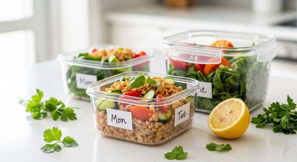 Gesunde Meal-Prep-Mittagessen zur Gewichtsabnahme: Quinoa-Power-Bowl
