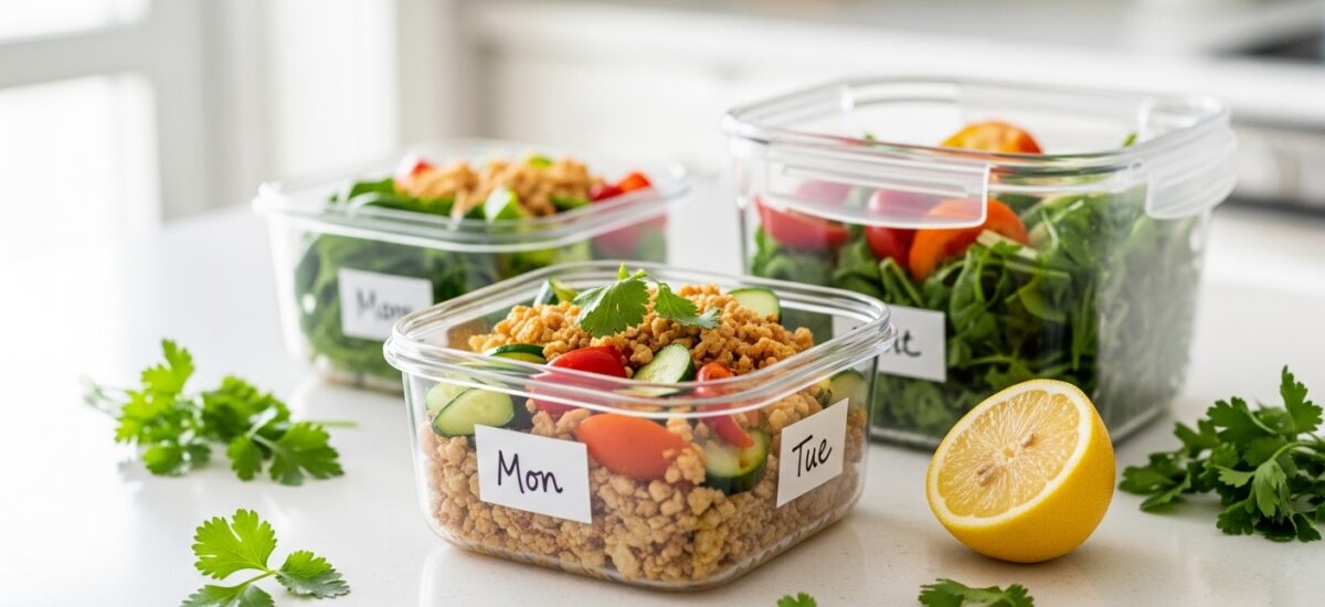 Gesunde Meal-Prep-Mittagessen zur Gewichtsabnahme: Quinoa-Power-Bowl