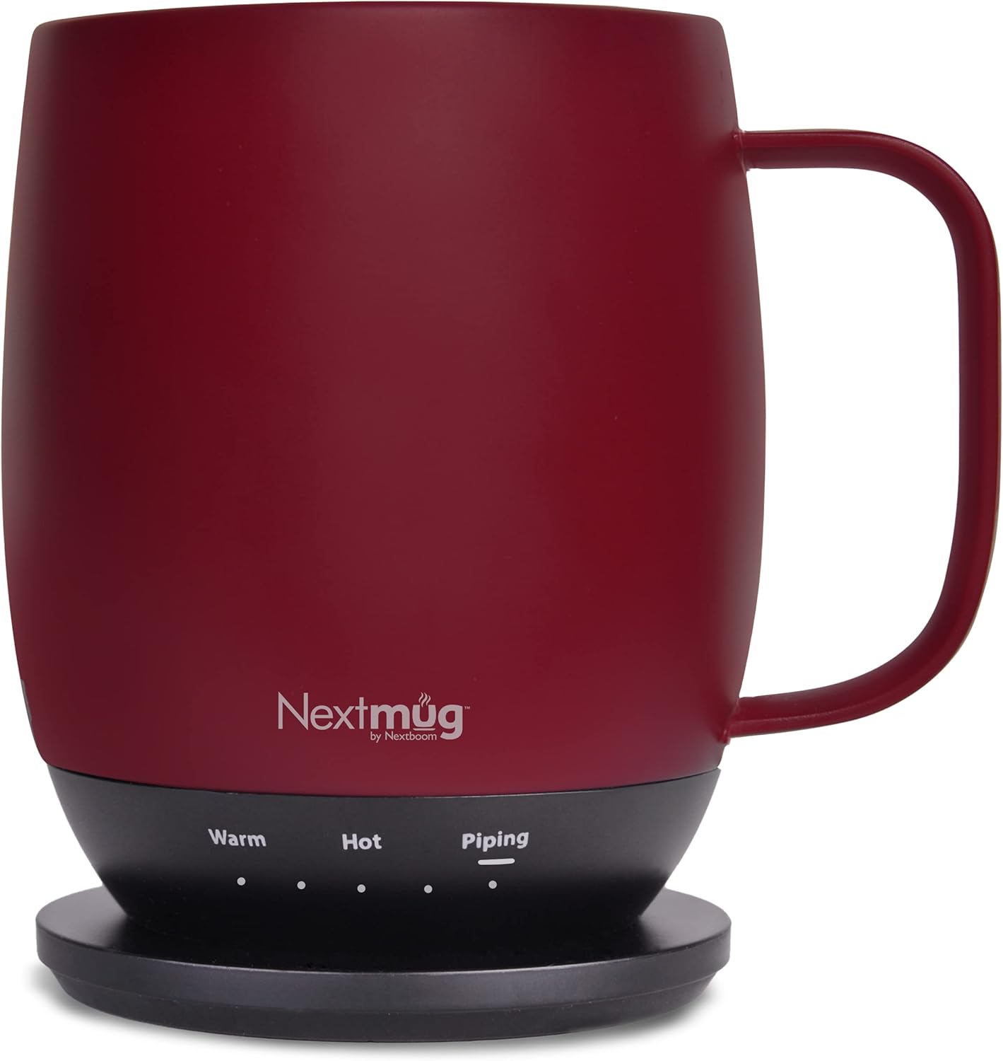 Nextmug - Temperature-Controlled, Self-Heating Coffee Mug (Burgundy...