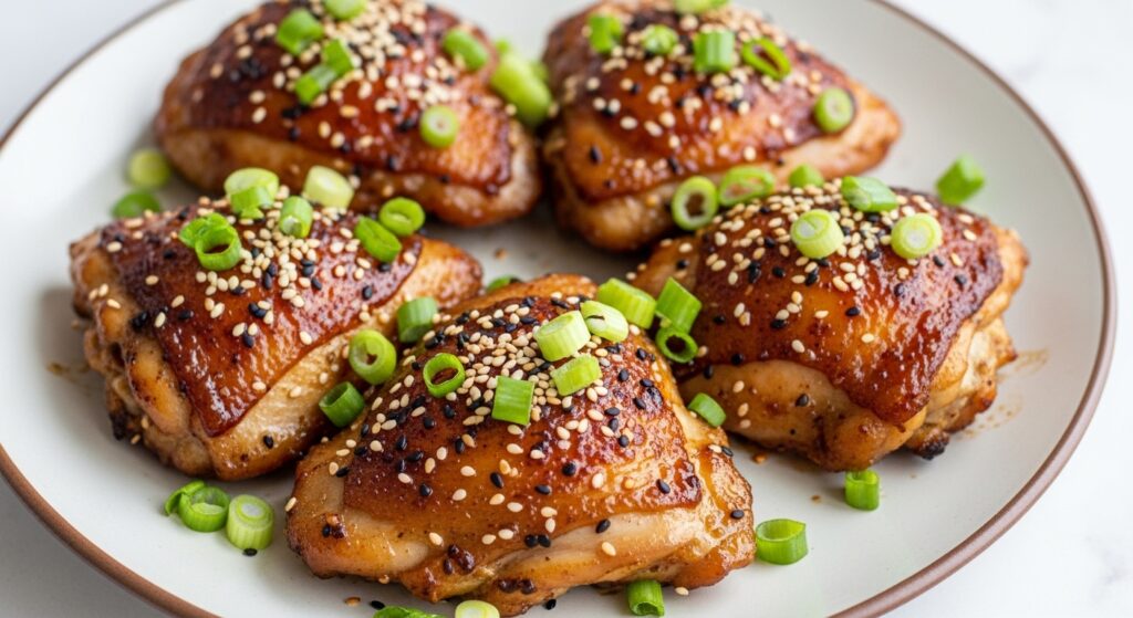 Air Fryer Sesame Chicken Thighs