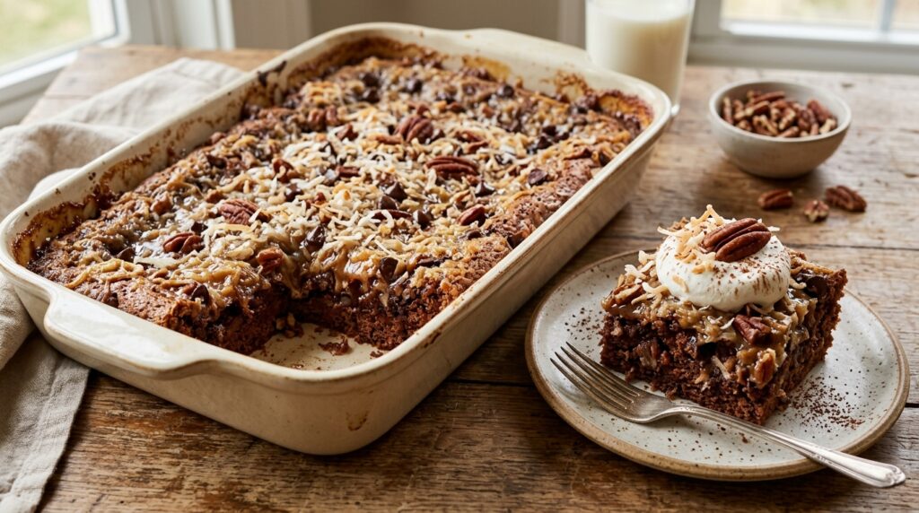German Chocolate Dump Cake
