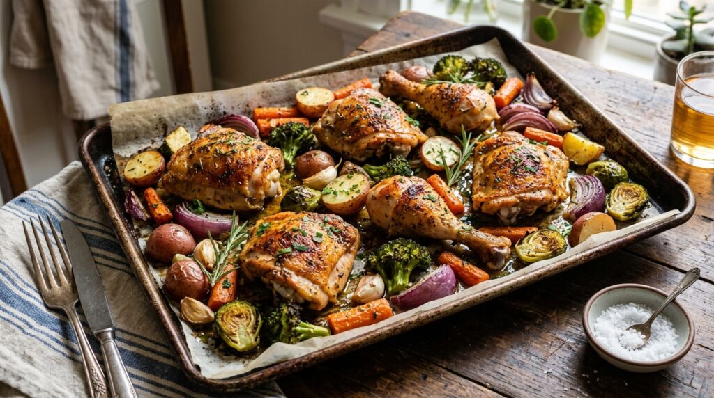 Sheet Pan Roasted Chicken and Vegetables