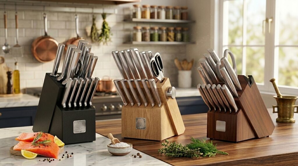 Imarku High Carbon Stainless Steel Gyutou Knife Set with Block Review