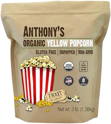Granos de Palomitas de Maíz Orgánicas Premium