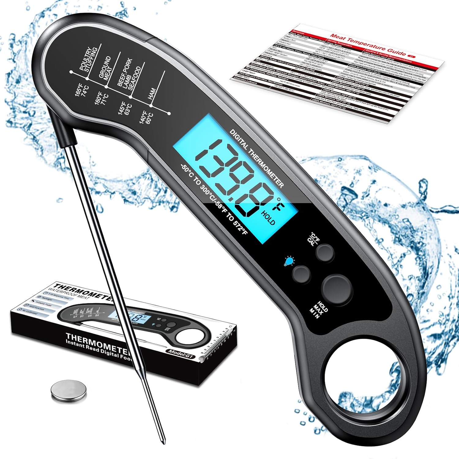 Thermomètre à viande numérique
