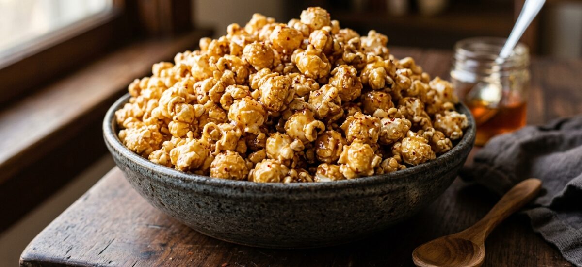 Receta Irresistible de Palomitas con Miel Picante, Cayena y Mantequilla Dorada