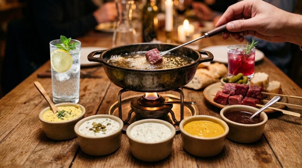 Indulge in Elegance: The Ultimate Fondue Bourguignonne Recipe with 5 Classic Dipping Sauces