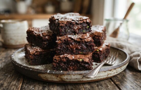 La Receta Definitiva de Brownies de Calabacín Húmedos (Postre de Chocolate Fácil en 30 Minutos)