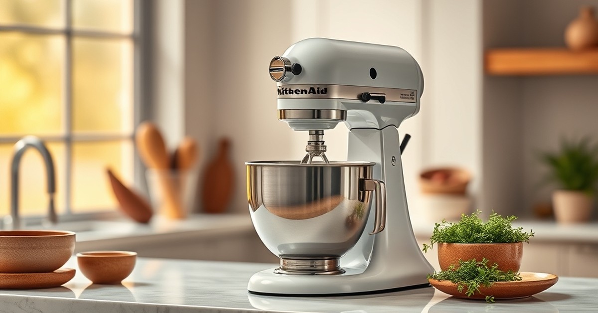 Batidora de Pie KitchenAid Artisan Series 5-Qt en acción — nuestro setup de prueba