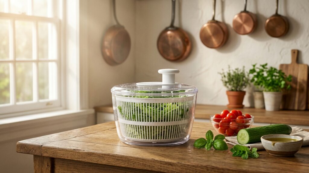 Best Salad Spinner for Home Cooks: OXO Good Grips 6.22 Qt Salad Spinner Review & Comparison