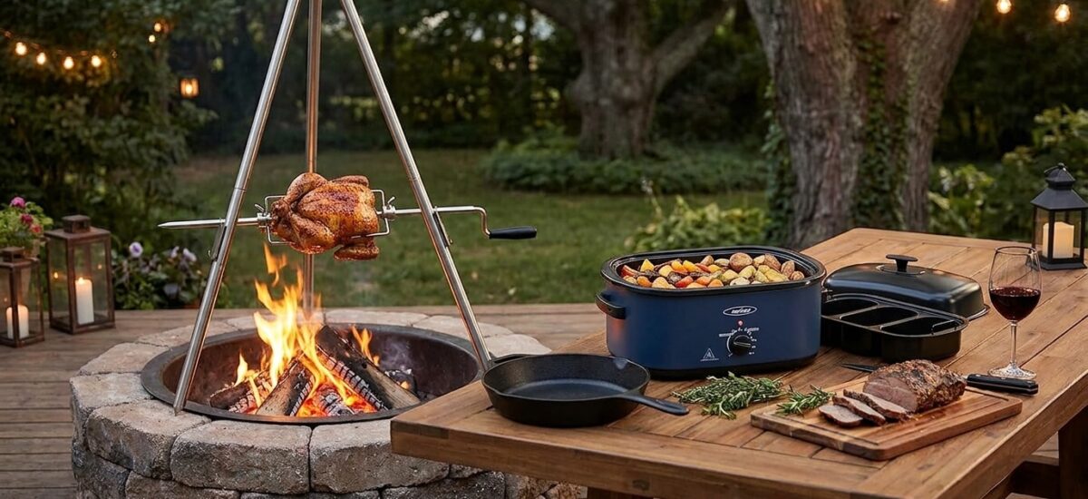 Ash & Ember 13W Tripod Rotisserie Roaster Stand… Review: Pros & Cons