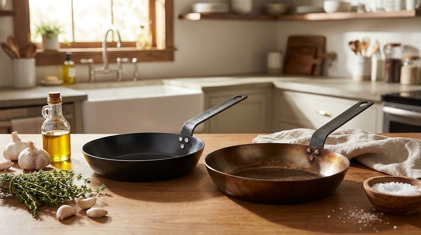 Merten & Storck 8″ Pre-Seasoned Carbon Steel Fryin… Review: Pros & Cons