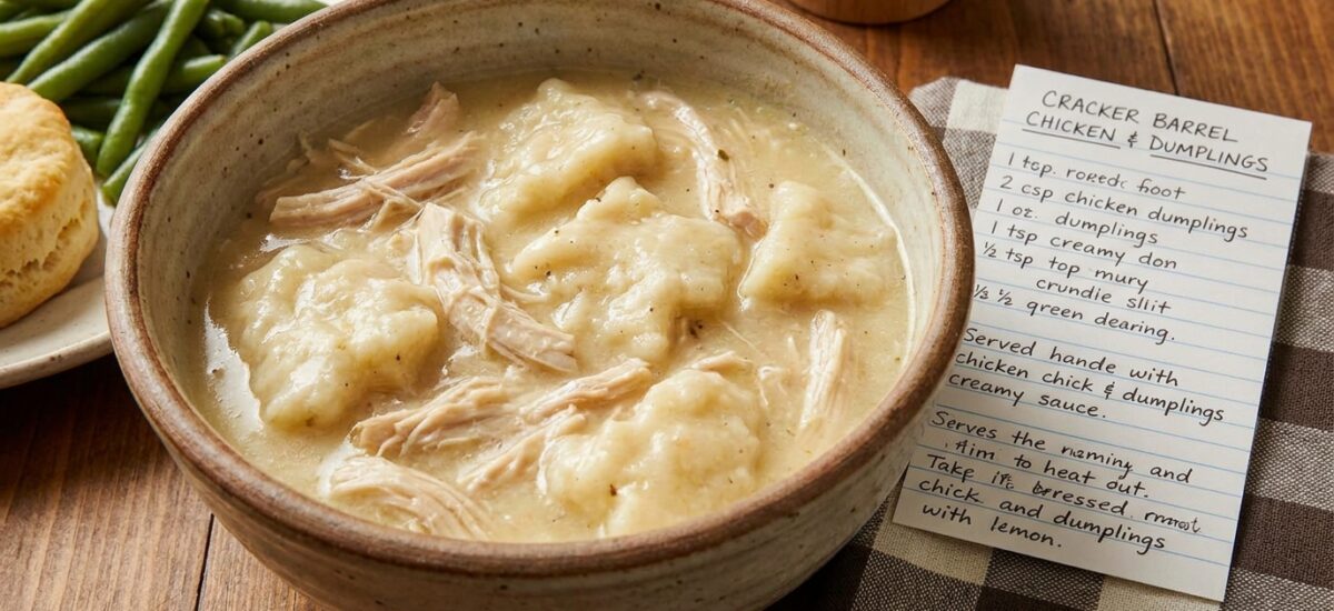 Cracker Barrel Chicken and Dumplings Recipe — The Version Their Regulars Drive 2 Hours For