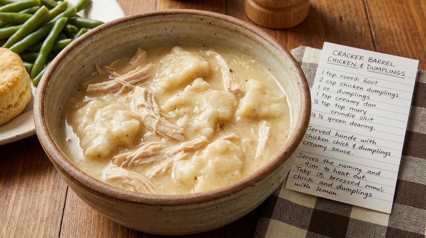 Cracker Barrel Chicken and Dumplings Recipe — The Version Their Regulars Drive 2 Hours For