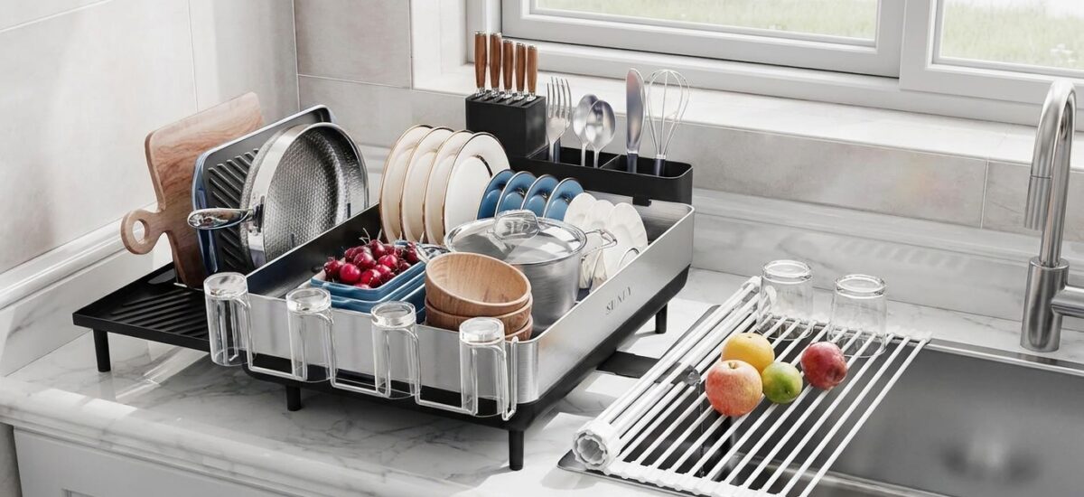 MERRYBOX 20.5″ x 13″ Roll Up Dish Drying Rack Sili… Review: Pros & Cons