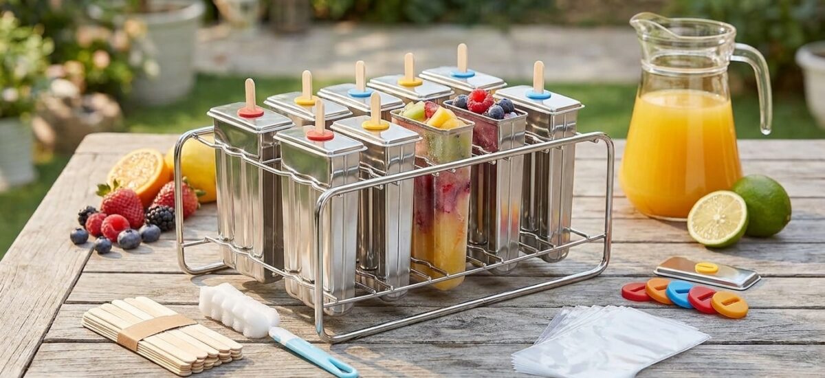 Popsicle Molds Set 10 Pieces Stainless Steel Popsi… Review: Pros & Cons