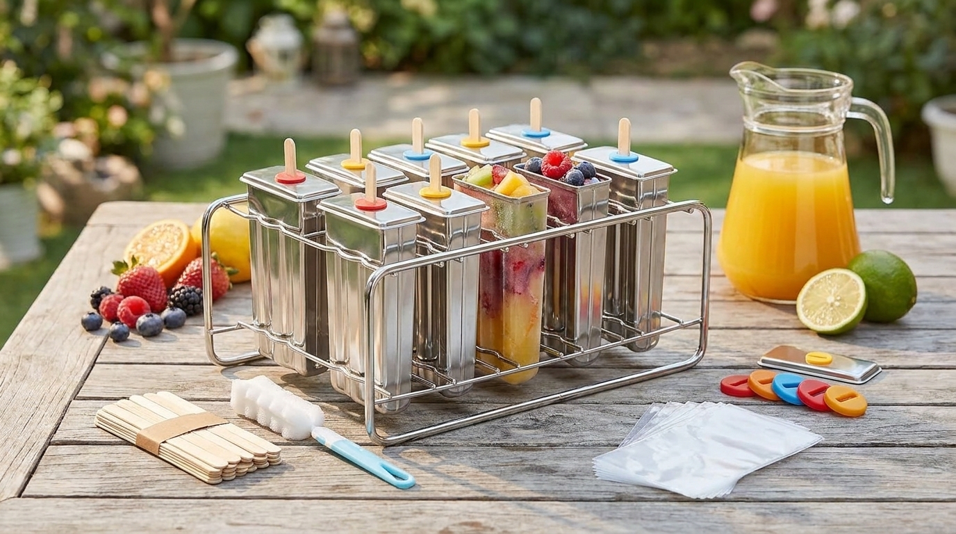 Popsicle Molds Set 10 Pieces Stainless Steel Popsi… Review: Pros & Cons