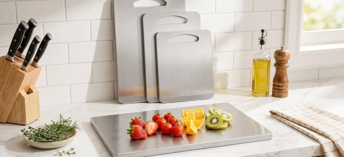 URMONA 3 PCS 304 Stainless Steel Cutting Board Set… Review: Pros & Cons