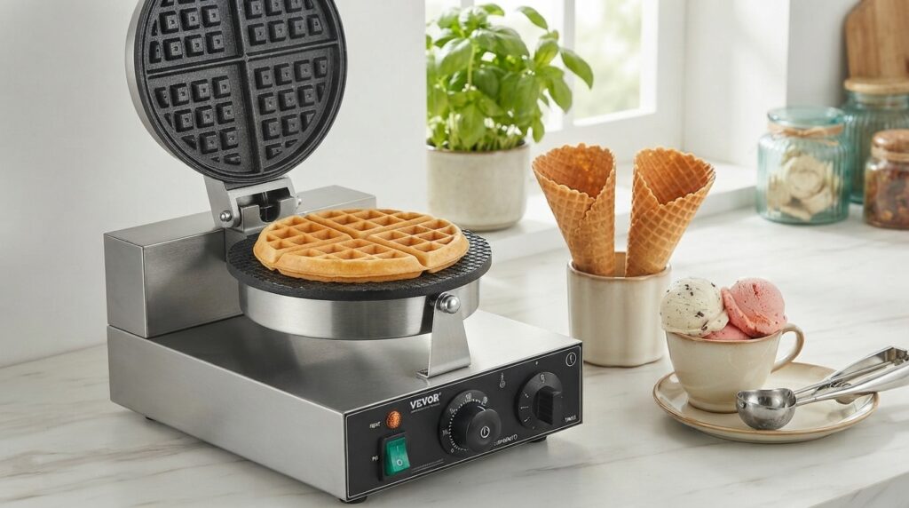 We Tested the VEVOR Commercial Waffle Maker – Honest Pros & Cons
