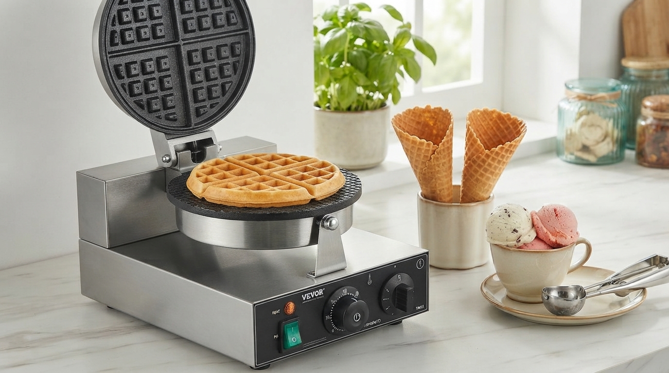 We Tested the VEVOR Commercial Waffle Maker – Honest Pros & Cons