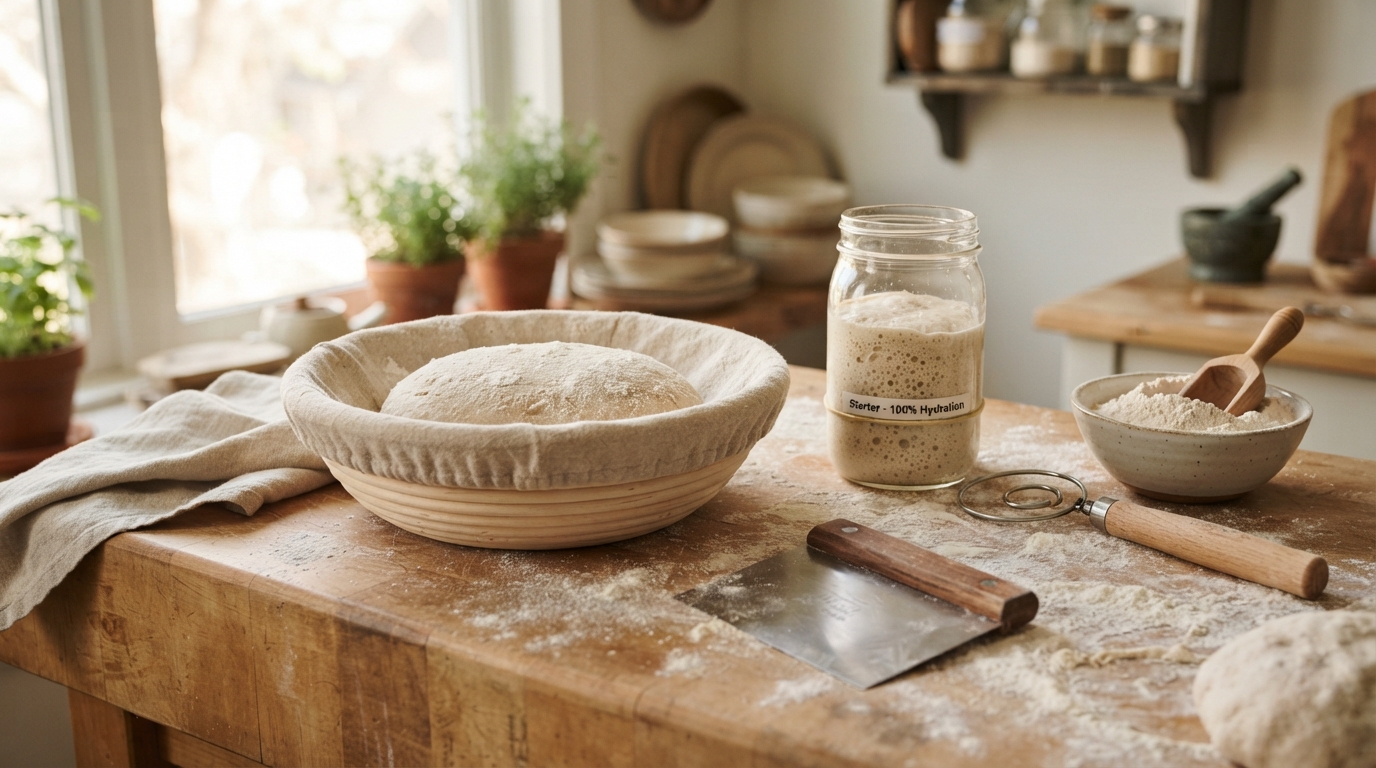 Pre-ferment and Banneton Shaping