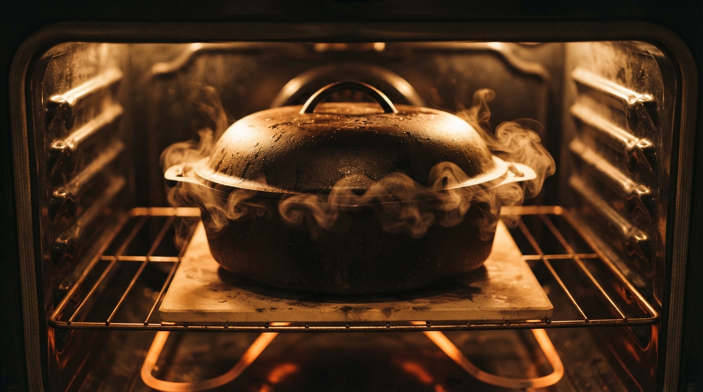 Sealed Steam Chamber Baking Inside Oven